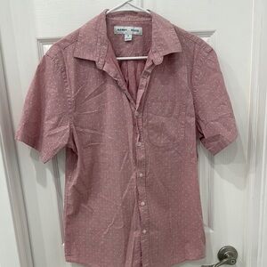 Old Navy Men's Pink Short Sleeve Shirt